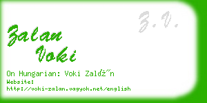 zalan voki business card